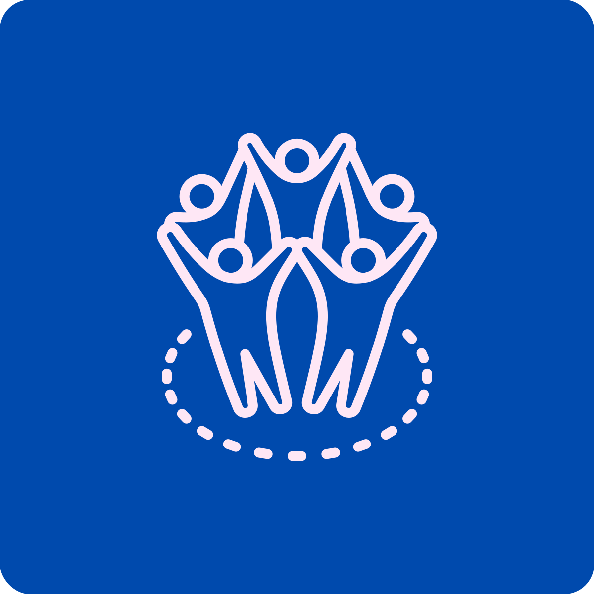 People connected in a group icon representing supportive business community