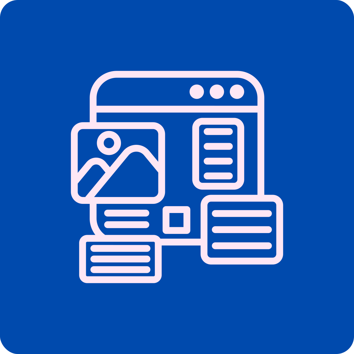 Graphic design icon representing Canva templates